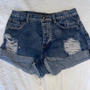 One teaspoon size 28 high waisted Jean shorts